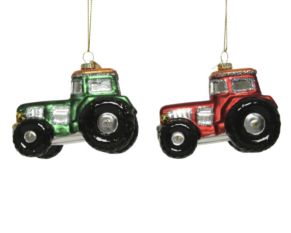 Weihnachtskugel Traktor