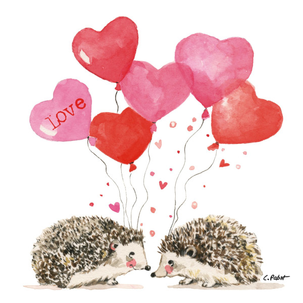 Servietten HEDGEHOGS IN LOVE