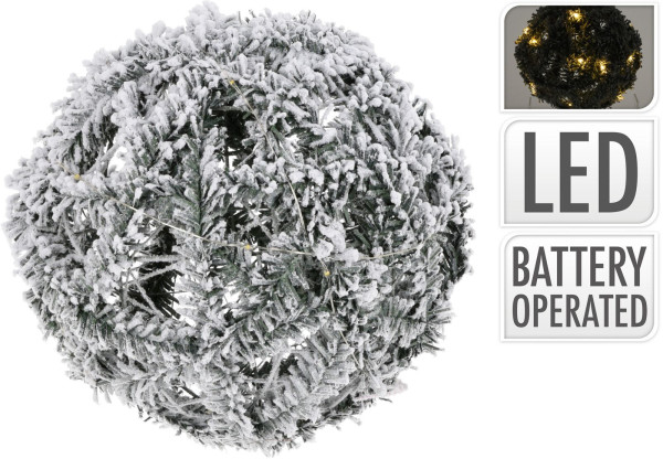 Leuchtobjekt LED BALL SNOWY