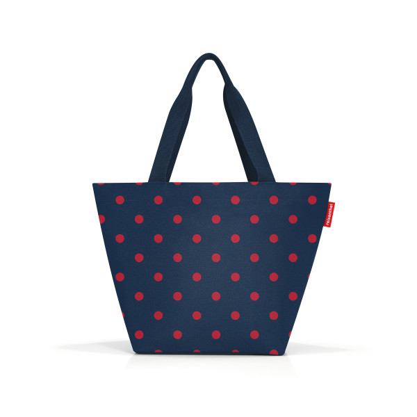 shopper M - mixed DOTS red