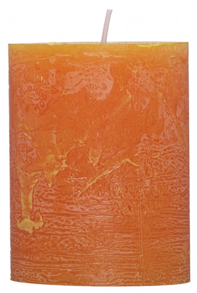 Kerze RUSTIK orange