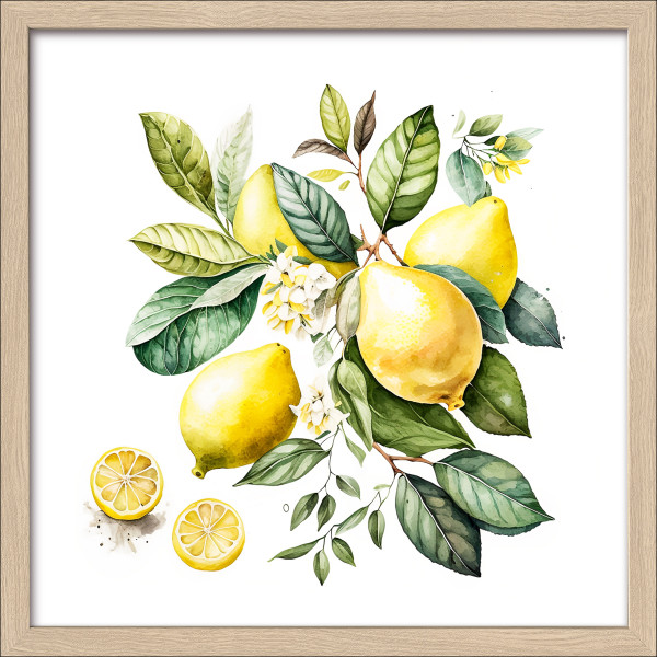 Gerahmtes Bild LEMONS I