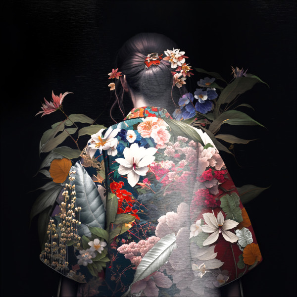 Aludibondbild GEISHA V