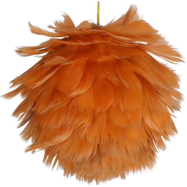 Dekohänger FEATHER BALL orange