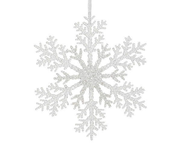 Christbaumschmuck Hänger SCHNEEFLOCKE