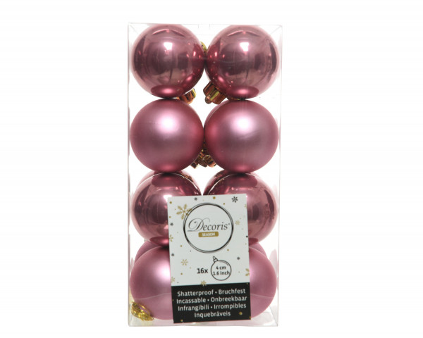 Weihnachtskugel-Set LUXE rosa