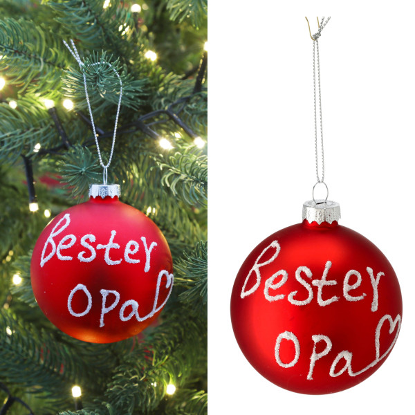 Weihnachtskugel BESTER OPA