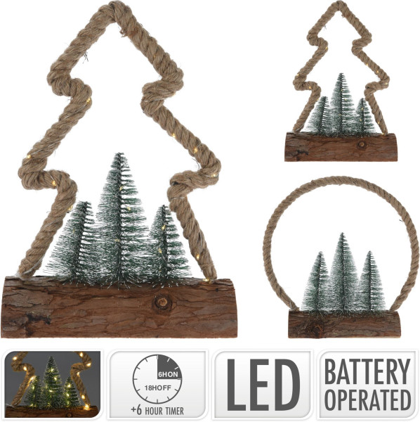 Tischdeko LED Baum/Ring