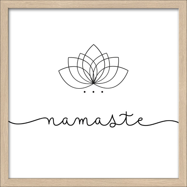 Gerahmtes Bild NAMASTE