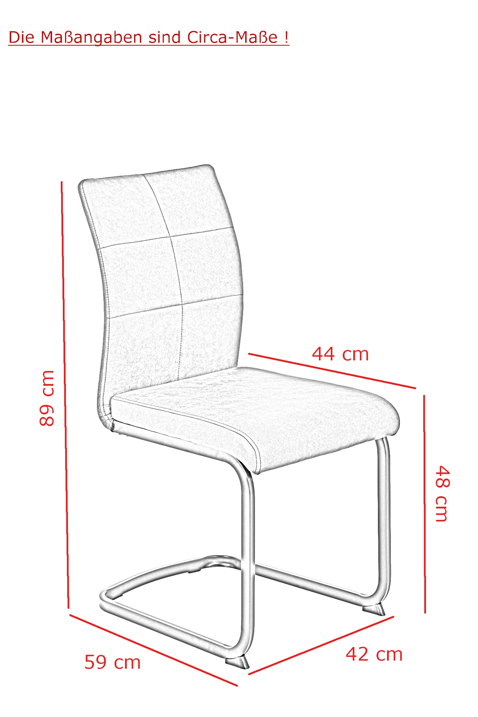 Freischwinger PIA 2er Einrichtungs-Centrum Esszimmerstühle Set im Welt Wohnen Alles | Bänke dieser Stühle Möbel & | und auf | 
