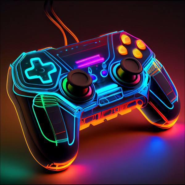 Glasbild NEON CONTROLLER